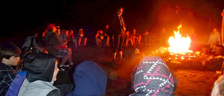 Relax with some stories and songs around a toasty campfire! There